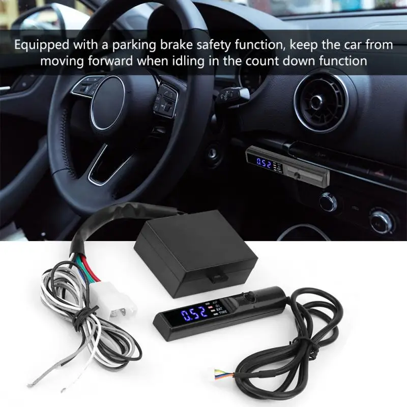 

Auto Modified Turbo Timer Device Digital LED Display Parking Time Retarder Blue Color Plastic LED Turbo Timers 12V Universal
