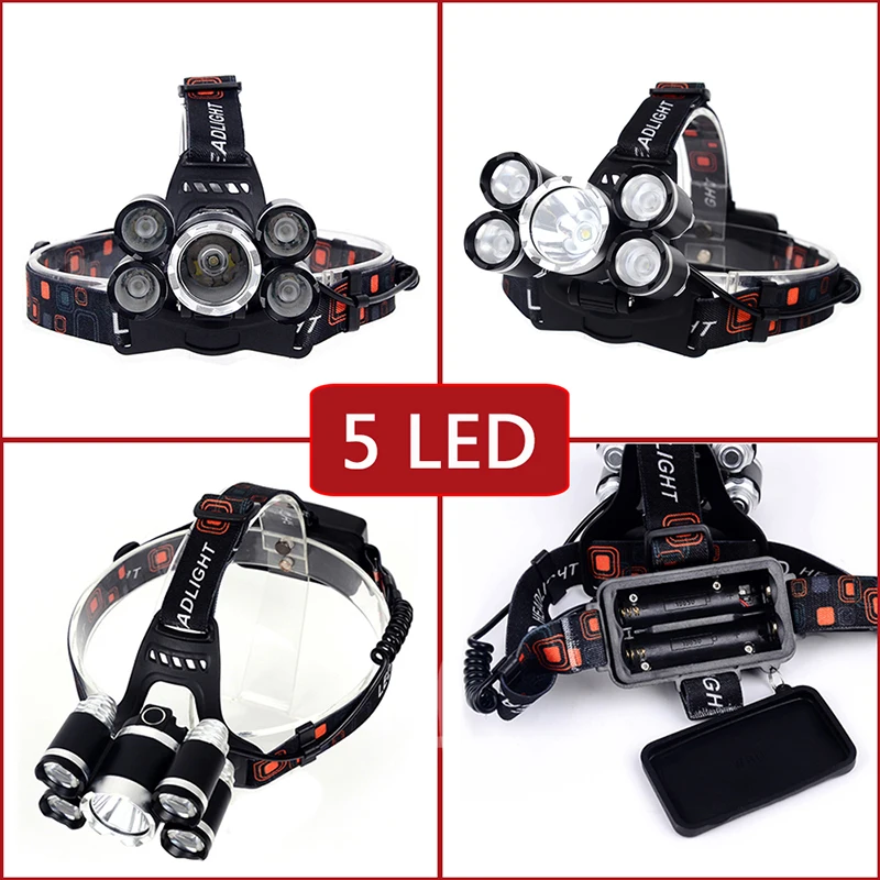 Litwod Z35 Headlight 15000 Lm headlamp CREE XML T6 LED Head Lamp Flashlight Torch head light with 18650 battery 4 mode Lanterna