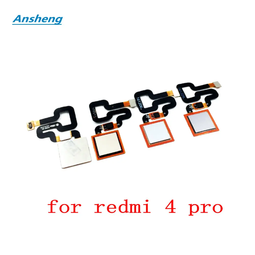 

ansheng Fingerprint sensor Scanner Home Button Return Key Flex Cable For Xiaomi redmi 4 pro/redmi 4 Cell Phone