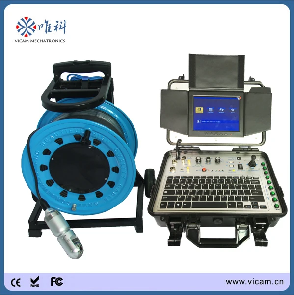 

100m water well detection equipment borehole drilling machine well cameras inspection V8-3288PT-2