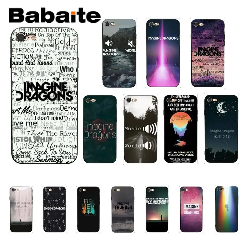 

Babaite imagine dragons TPU Soft Silicone Phone Case Cover for iPhone 8 7 6 6S Plus 5 5S SE XR X XS MAX Coque Shell