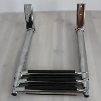 

3 Step Stainless Steel Telescoping Marine Boat Ladder Swim Step Over Platform