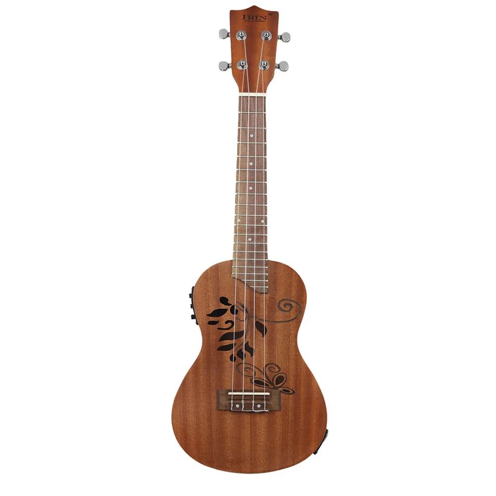 24" Sapele Wood Ukulele Ukelele Uke Kit with LCD EQ Including Carrying