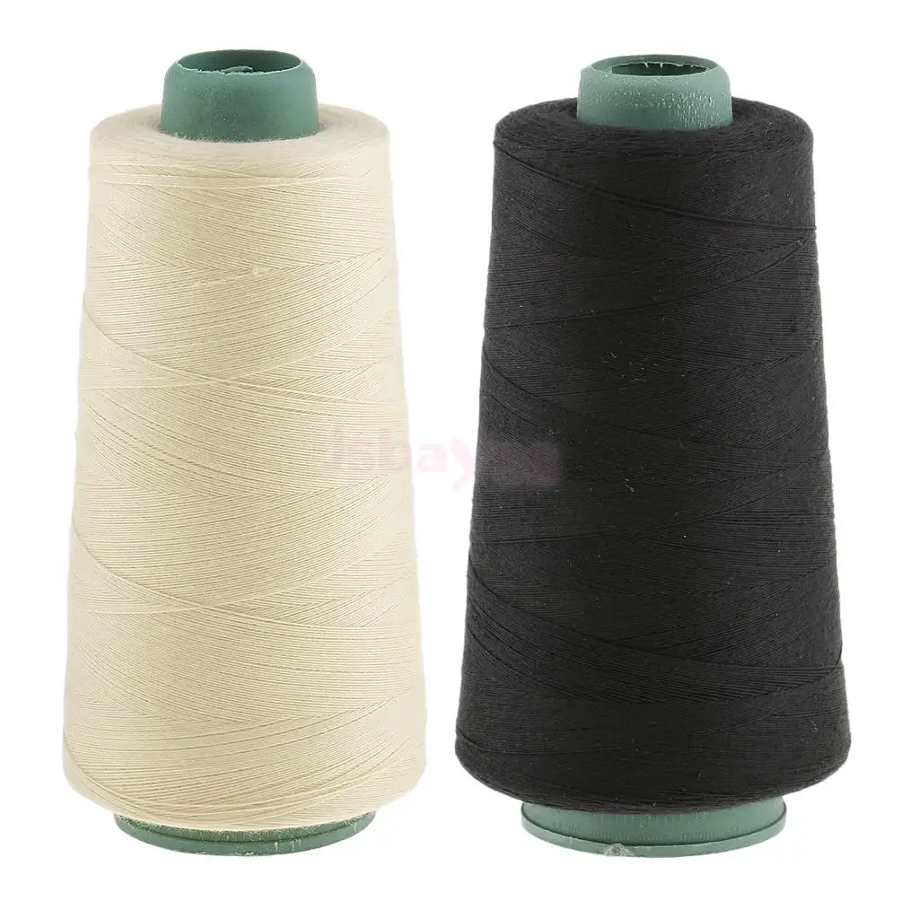 2 Pieces Hair Weaving Sewing Decor Thread for Wig Weft Hair Extensions