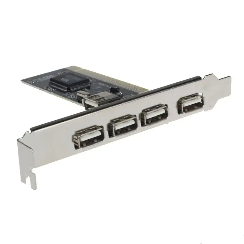 

Factory Price Hot Selling High Quality USB 2.0 4 Port 480Mbps High Speed via HUB PCI Controller Card Adapter Drop Shipping