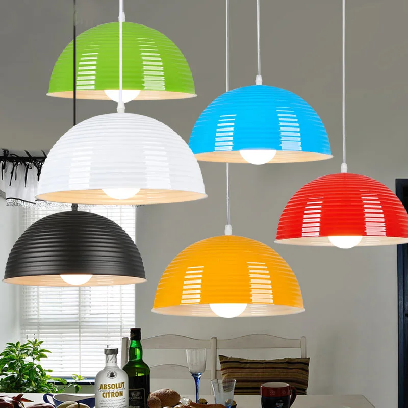 

Bulb Freely Aluminum SemiCircle Pendant Light Hotel Restaurant Cafe Bar Stylish simplicity Semicirculo colgante de luz