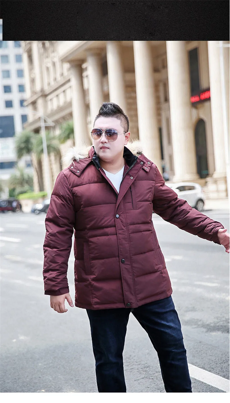 2019 новая зимняя Парка хлопковая куртка мужская с капюшоном теплая куртка с меховым воротником модная повседневная куртка мужская куртка