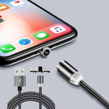 1 м светодиодный магнитный usb-кабель для iPhone Xs Max 8 7 6 и кабель USB type C и кабель Micro usb для samsung A80 A60 A40 A20 Tab Xiaomi LG