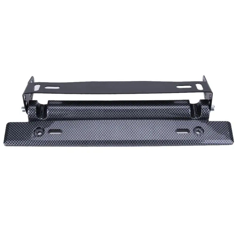 

Adjustable Carbon Fiber Number Universal Car Auto Racing License Plate Frame Holder Hard Plastic Iron Holder Replacement