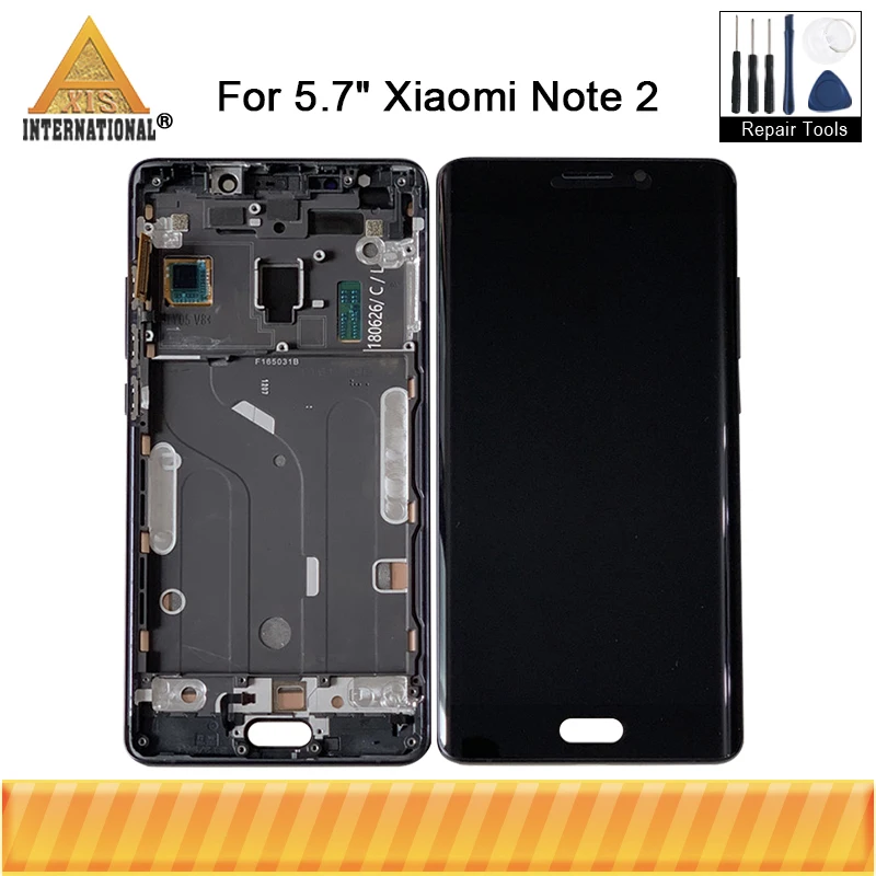 Для 5," Xiao mi Note 2 mi Note 2 Axisinternational ЖК-дисплей+ сенсорная панель дигитайзер с рамкой для mi Note 2