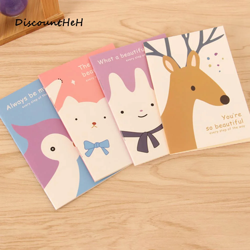 

1pc Cute Mini Vintage Flower Notebook Lovely Animal Notepads for Kids Gifts Korean Stationery