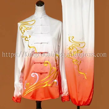 

Chinese wushu uniform Kungfu clothing Martial arts suit taolu clothes taichi outfit garment for women men boy girl kids adults