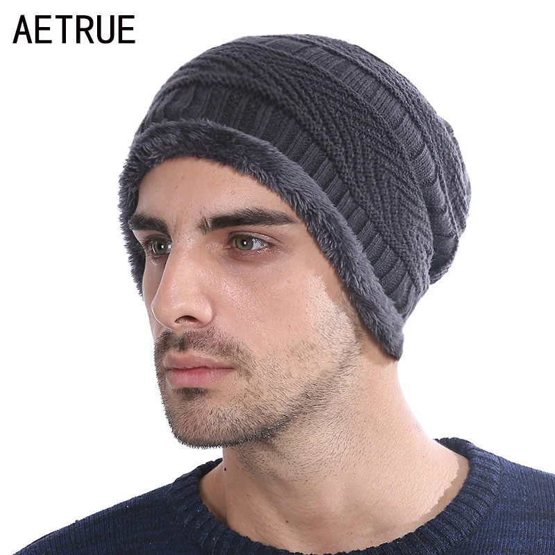 

New Arrival Beanies Men Winter Hats For Women Men Knitted Hat Caps Gorros Warm Moto Balaclava Fur Winter Beanie Bonnet Hat 2018