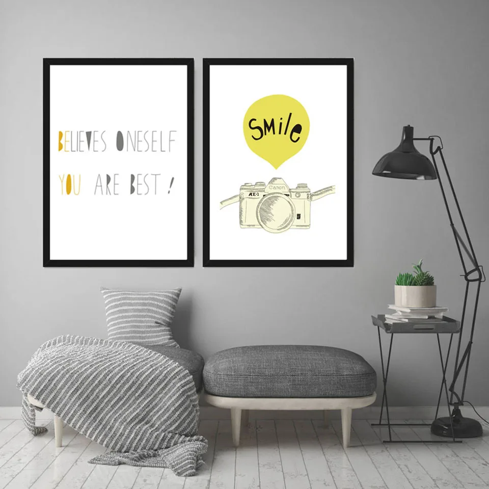 Nordic-Geometry-Black-White-Quotes-Canvas-And-Painting-Wall-Pictures-Kids-Children-Living-Room-Poster-Art - 
