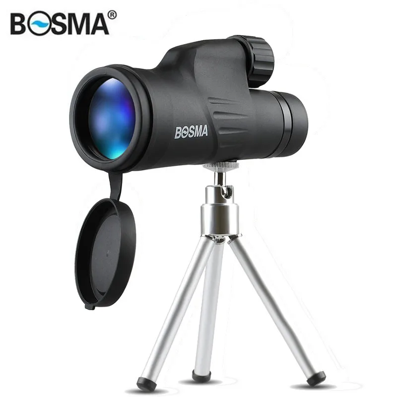 

BOSMA 10X50/12X50 High Quality Monocular HD Prism Bird Watching Telescope with Tripod Spotting Scopes for Outdoors Hunting