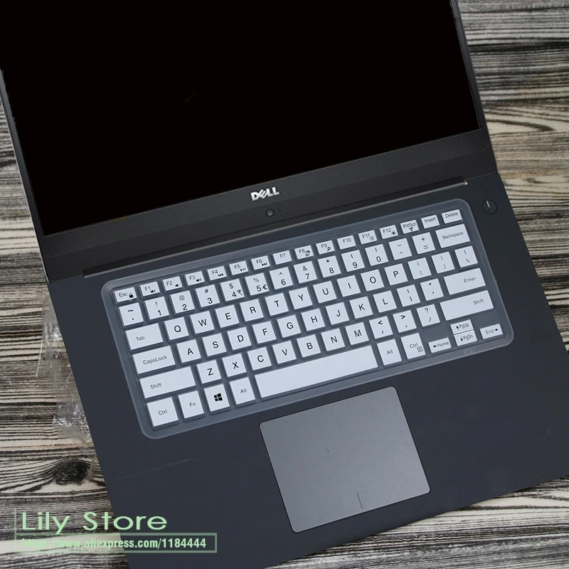 Для Dell Inspiron 13 5000 13,3 дюймов i5378 5379 7000 7370 7373 7368 7378 E7370 Силиконовая обложка клавиатуры для ноутбука Защитная крышка - Цвет: white