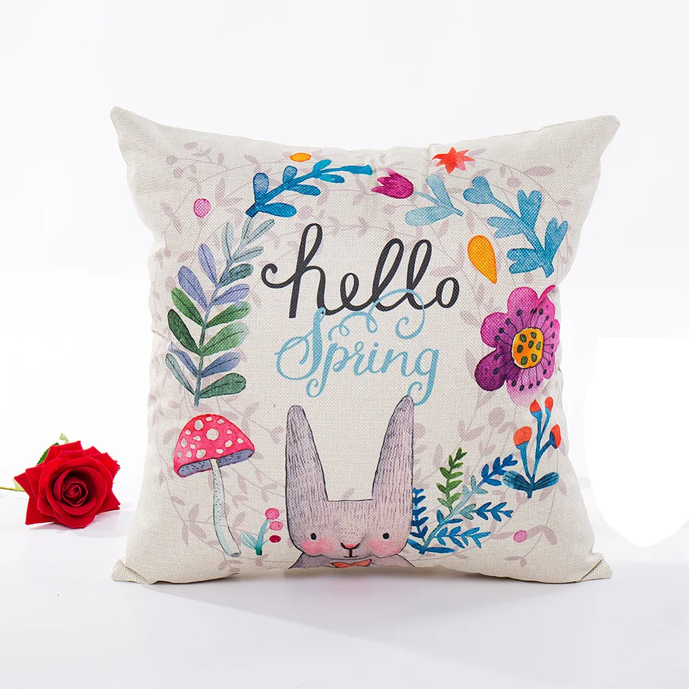Oreiller Housse de coussin Hello Spring Jeter Oreiller Pillow Covers Home Decor