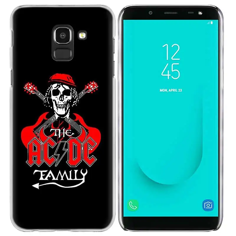 ACDC рок Жесткий ПК чехол КРЫШКА ДЛЯ samsung Galaxy A50 A30 A10 S10 S10e плюс A9 A8 A7 A6 плюс A9 Star Lite M30 M20 M10 Fundas