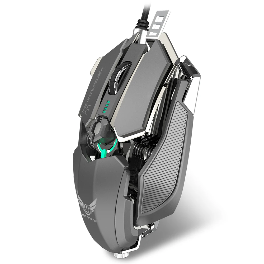Zerodate 4000 dpi USB Проводная мышь Конкурентная игровая мышь 10 программируемых кнопок механическое макропрограммирование геймерская мышь