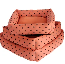 Fashion Stripe Dots Small Dog Bed for Pet Dog Cat Bed Puppy Cushion House Pet Kennel Dog Mat Blanket 5 Color