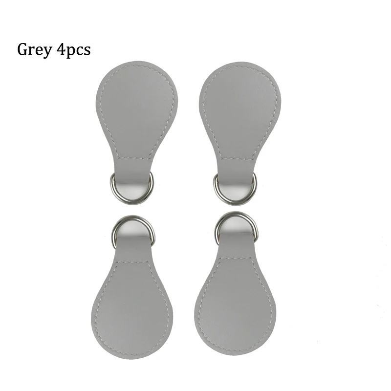 Diy High quality 2 pair 4 pc matte Drop End for Obag handle PU Drop attachment for O bag Obasket women Bag 