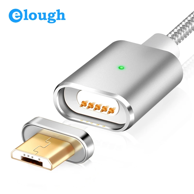 Elough E03 المغناطيسي شاحن المصغّر usb كابل ل Xiaomi هواوي شاحن هاتف محمول يعمل بنظام تشغيل أندرويد سريع شحن المغناطيس سلك Microusb كابل بيانات سلك
