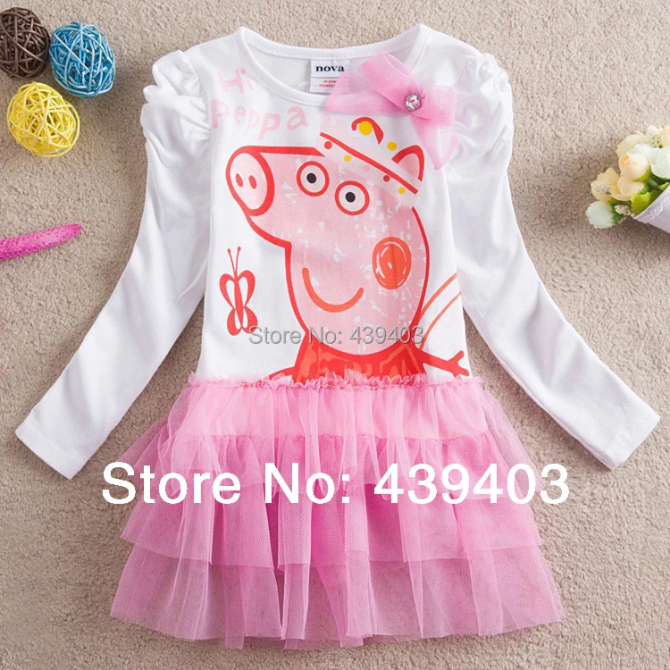 peppa pig long sleeve dress