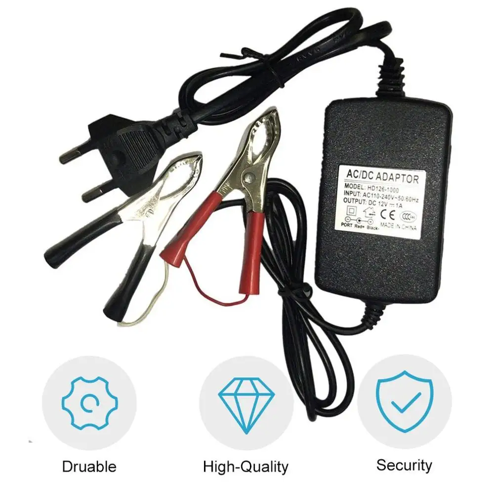 

New Auto Car Motorcycle ATV DC 12V/1A 15W Universal Portable Multi-mode Rechargeable Battery Charger Tender Maintainer