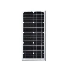 2 Pcs new 20watt solar panel solar module12v high efficiency monocrystalline solar cells price energia