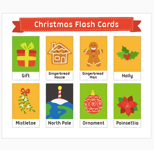 christmas flash card