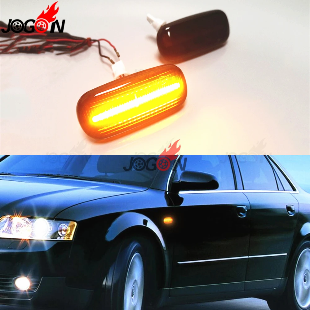 

For Audi A3 S3 8P A4 S4 B6 B7 B8 A6 S6 C5 C7 Car Side Fender Maker Dynamic Indicator Turn Signal Sequential Light