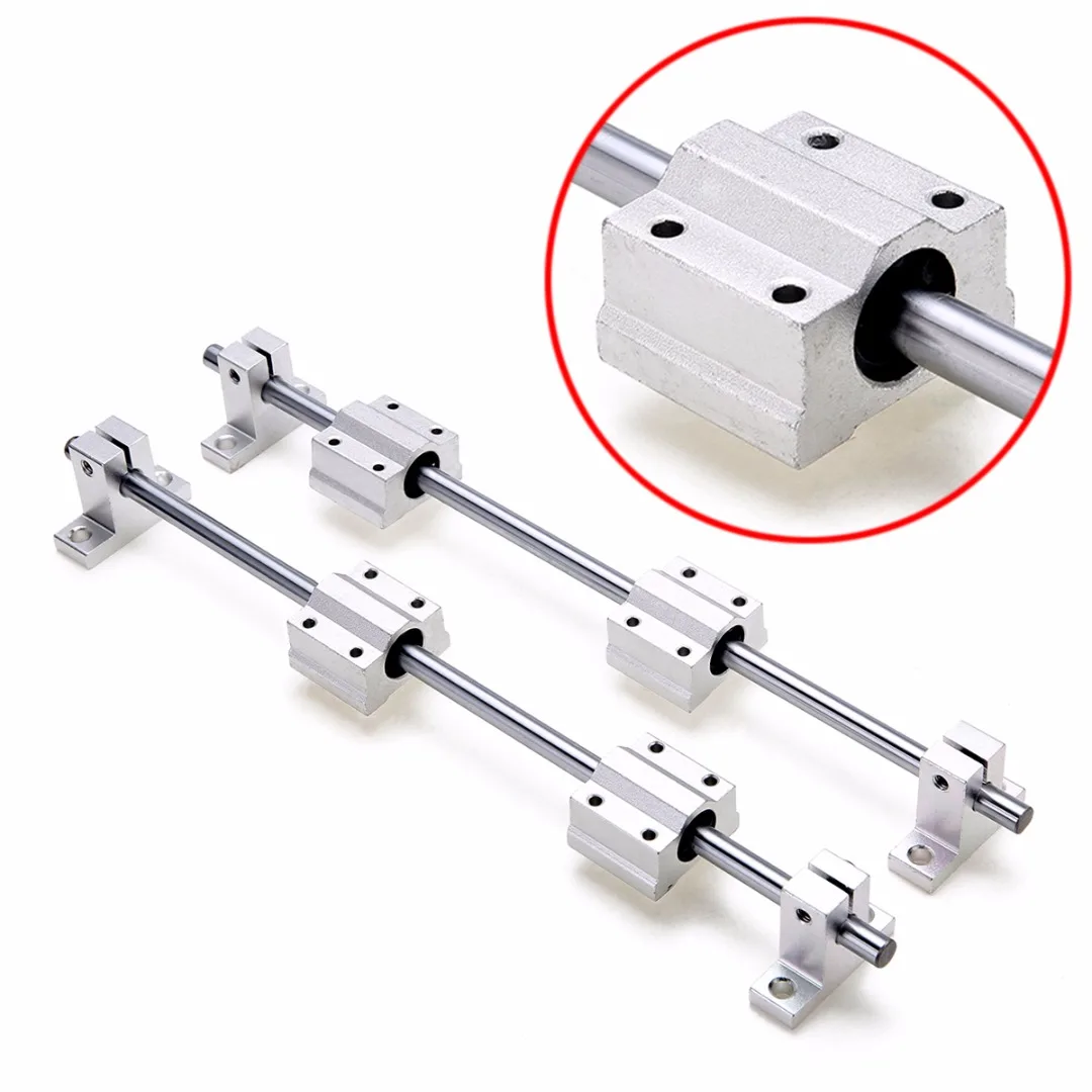 8mm-300mm Linear Rail Shaft With SK8 SCS8UU Guide Support Bearing Slip Motor*AU 