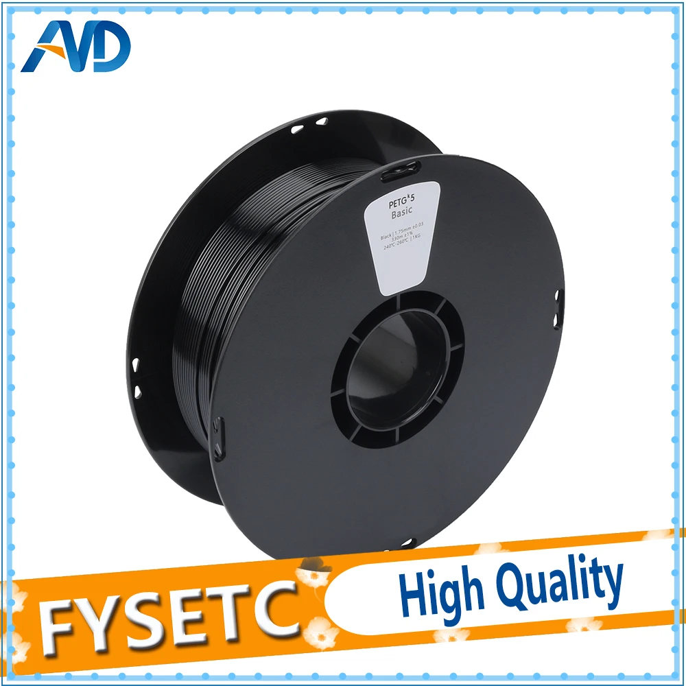 PETG Filament New Printing Materials 1.75mm 1kg/2.2lbs Black Color 1.75 PETG Filament VS ABS/PLA For 3D Printer/3D Pen abs filament 1 75 in yellow color 1kg