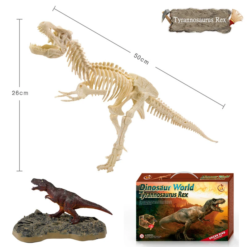 

Custom Plaster Archaeological Large Dinosaur Fossil Model Toy Children Assembled Dinosaur Simulation Archaeological Excavation