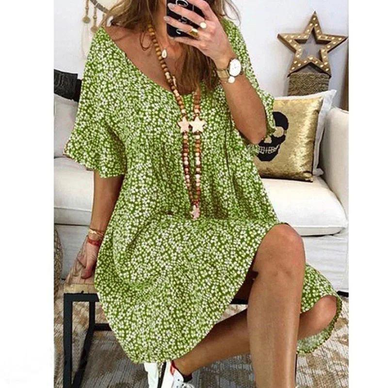 

Pagoda Sleeve Print Retro Maternity Dresses For Pregnant Women Clothes Short Sleeve Ladies Vestido Female Summer Pregnancy Dress