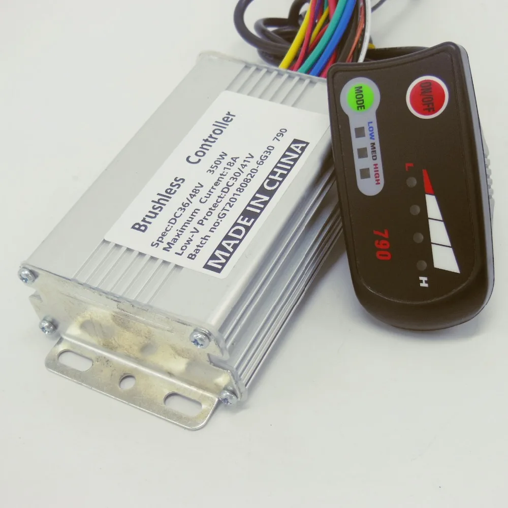 Discount GREENTIME High Quality 36V 48V 350W E-bike Brushless Motor 790 Controller BLDC Motor Driver+790LED display 0