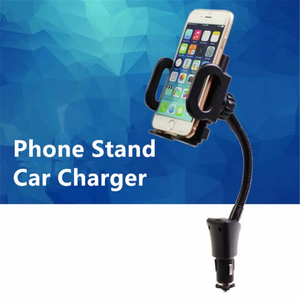 2 in 1 Universal Car Phone Holder USB Car Charger Car Mobile Holder