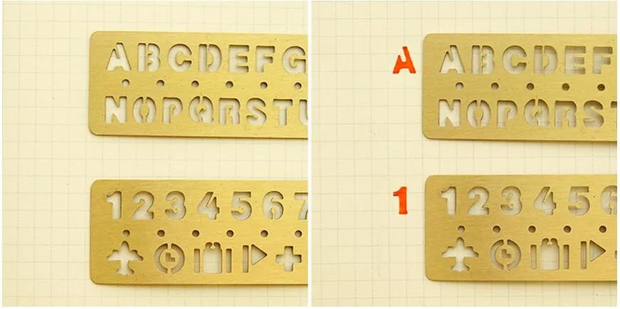 Letter metal ruler  (13)