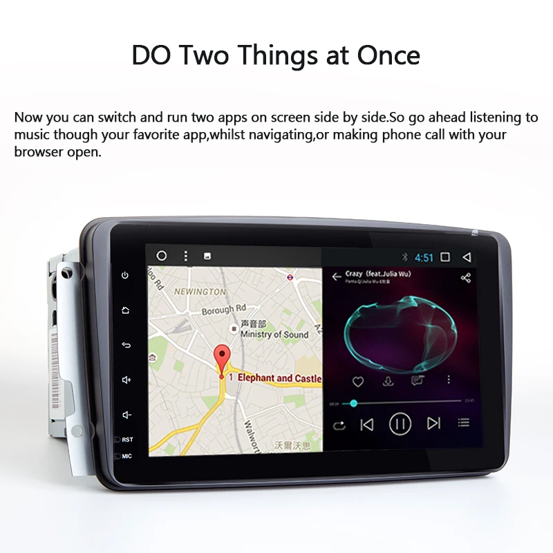 Discount Android 8.0 Octa Core Gps Auto Radio Car NO DVD Player For Mercedes/Benz/CLK/W209/W208/Vaneo/Viano/V Multimedia Navigation OBD 3