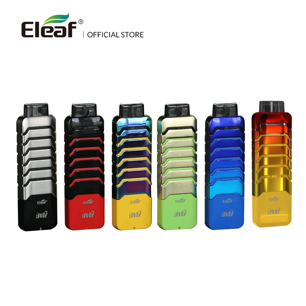 Speical color Original Eleaf iWu pod system Kit with 700mAh Built in battery 15W max and 2ml TPD Compliant Electronic Cigarette Speical color Original Eleaf iWu pod system Kit with 700mAh Built in battery 15W max and 2ml TPD Compliant Electronic Cigarette