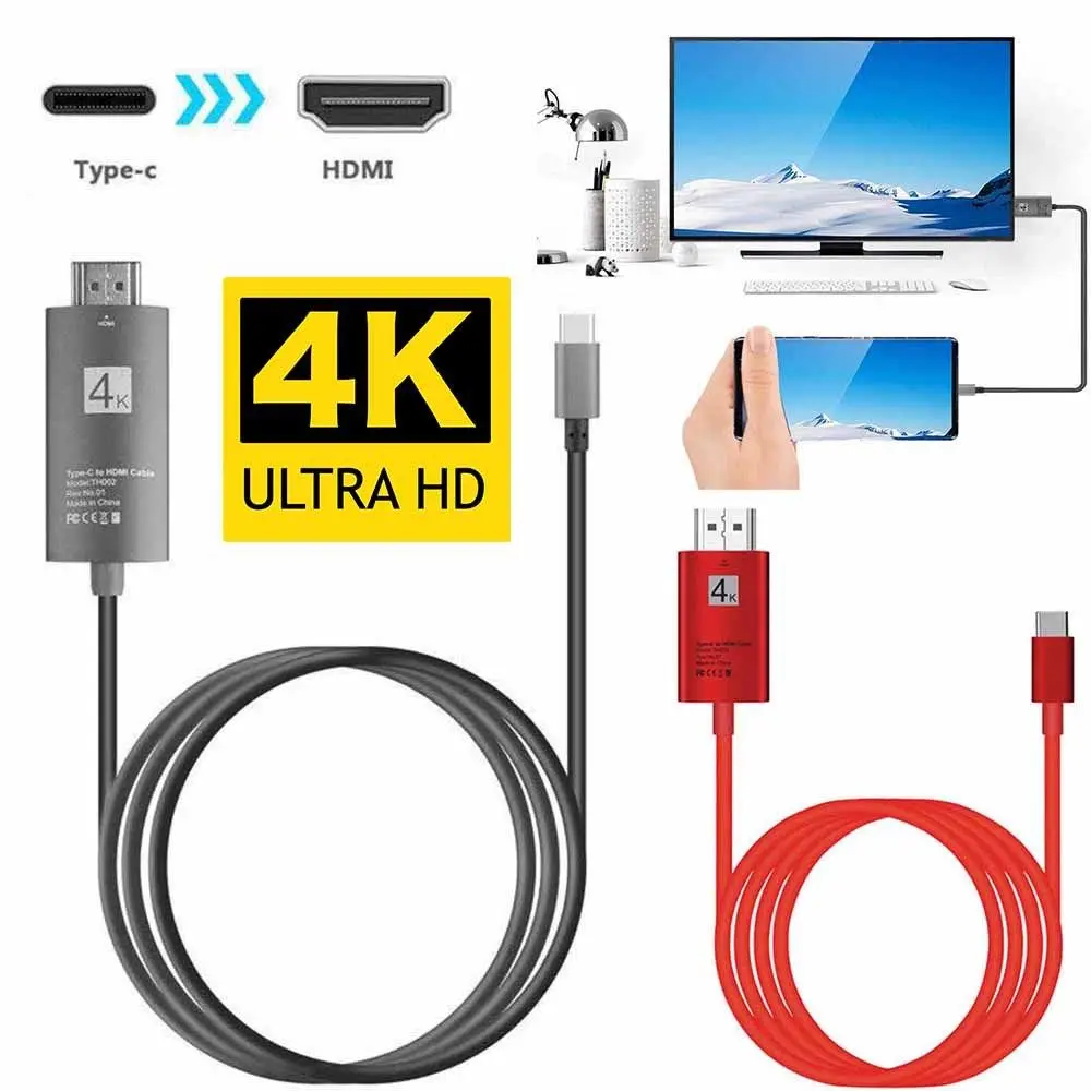 USB 3.1 Type C to HDMI CABLE 4K 2K Adapter Cable For Samsung Galaxy S8 S9 Plus Note 8 Chromebook |