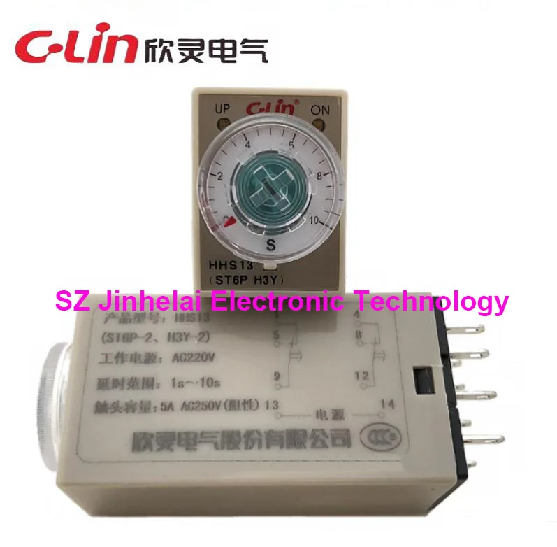 

New and original HHS13 (ST6P-2 H3Y-2) C-Lin Time relay time delay switch 1s/5s/10s/30s/60s/120s/180s/5m/10m/30m/60m