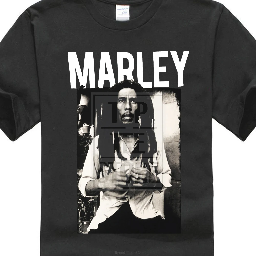 

Bob Marley Men'S Black & White T Shirt Xx Large Black