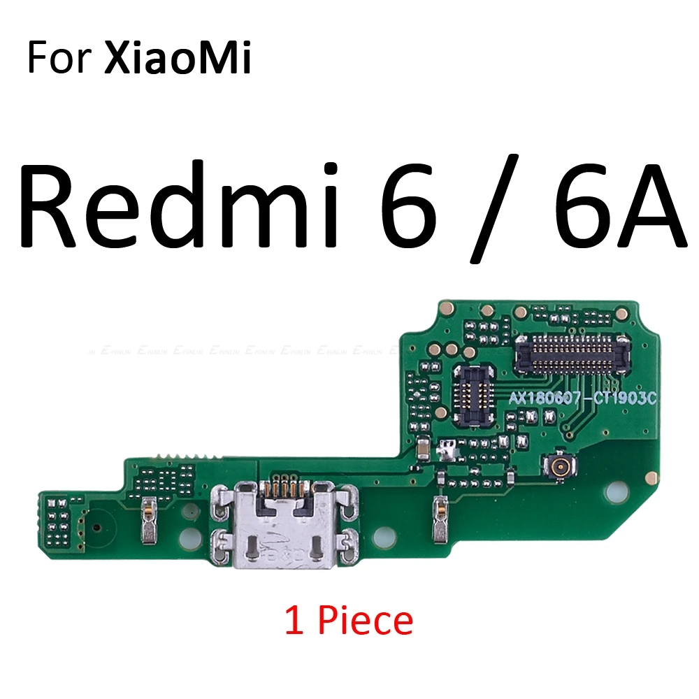 Зарядный порт usb док-станция зарядное устройство плата mi c гибкий кабель для Xiao mi Red mi Note 7 6 5 Pro 6A 7A mi 8 mi x 2S Max 3 2 A1 A2 Lite F1
