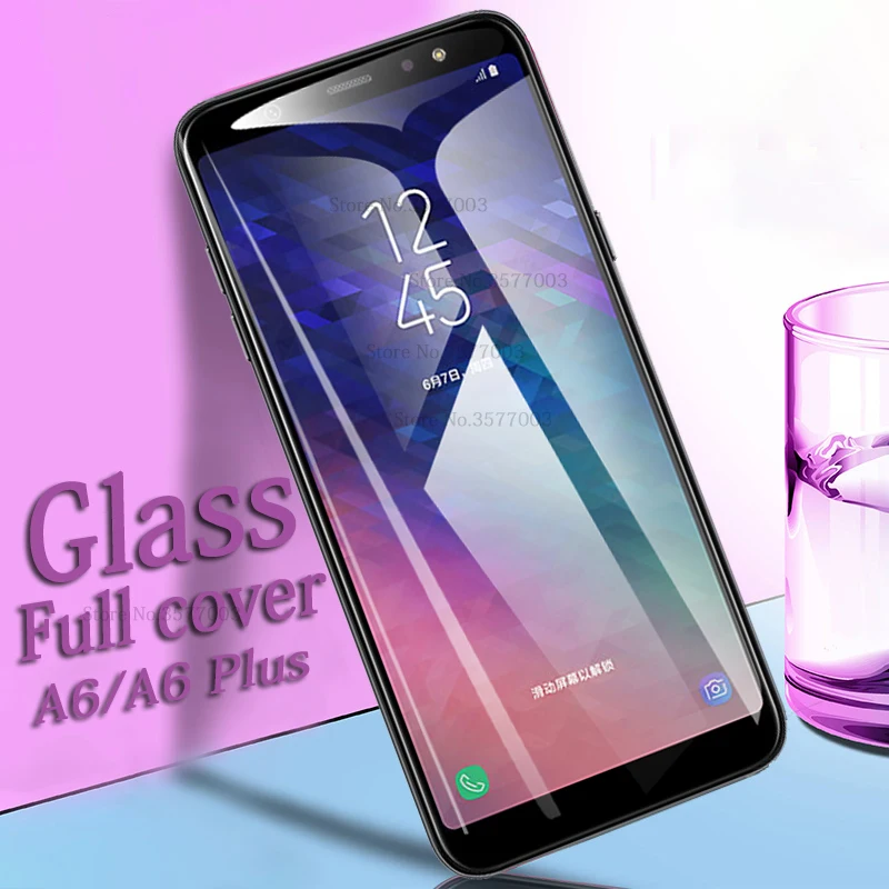 

For samsung a6 plus 2018 Glass screen protector on the For samsung Galaxy a6 2018 tempered glass a6plus a6+ a 6 protective Film