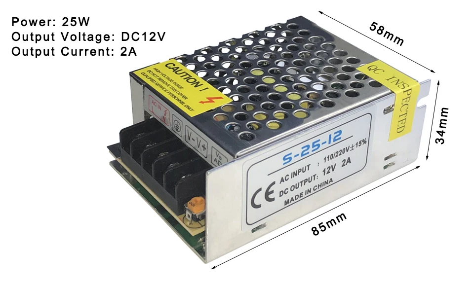 DC12V 1.25A 2A 3A 5A 10A 16.5A 20A 30A осветительные трансформаторы светодиодный адаптер питания для светодиодной ленты Выключатель света питание