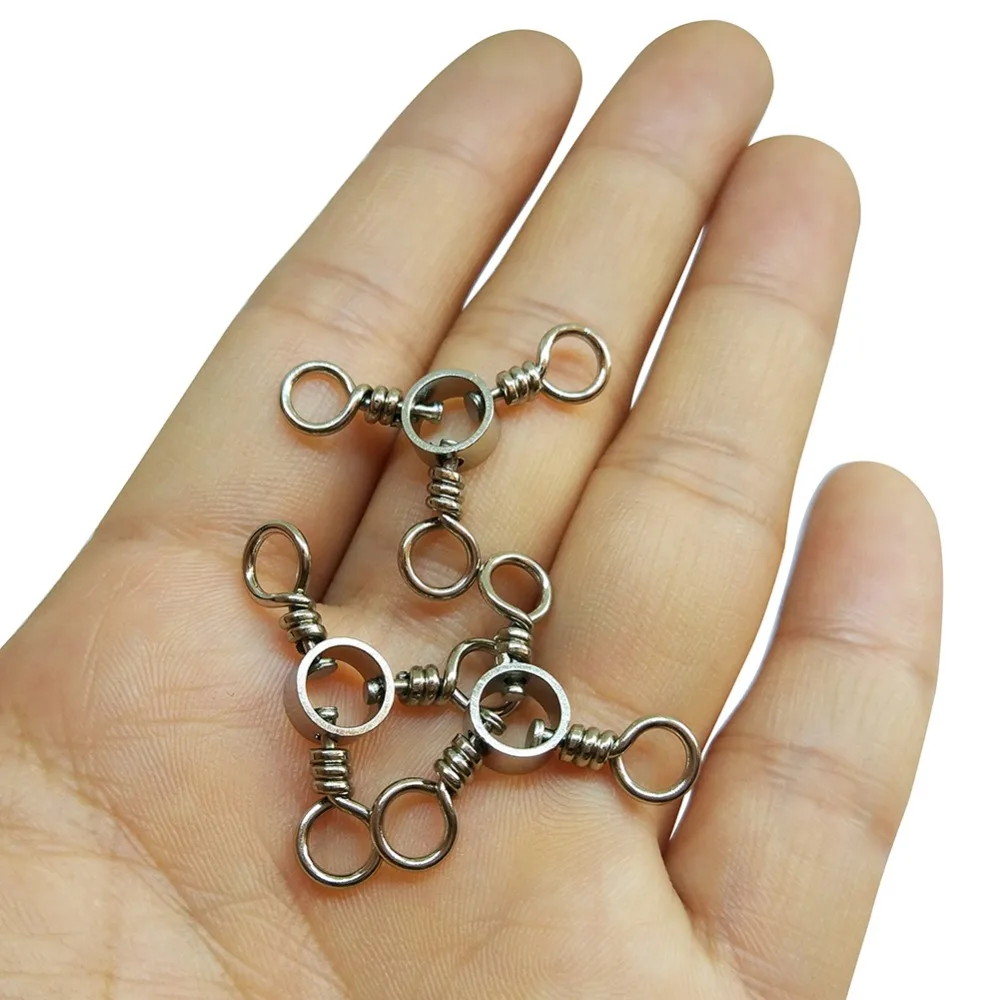 

10/20-pieces Fishing Swivels 3-way Swivel #5/0-#10 Fishhooks Fishing Connector Accessories Swivel Hook Carp Fishing Gear