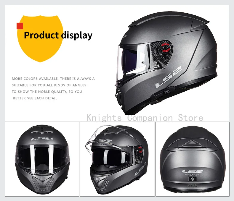 LS2 Полный лицевой шлем мото rcycle шлем casco moto capacetes de moto ciclista двойной объектив capacete FF390