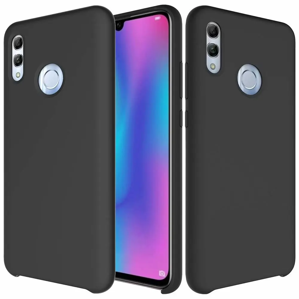 Black Оригинальные чехлы Macaron для huawei Honor 7X 8C Honor 9 10 Lite P Smart, матовые Силиконовые чехлы Enjoy 7S 9 S, чехлы для huawei Honor V10 V20 - Цвет: Black