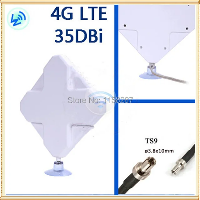 2PCS 4G 35DBI TS9connector external Antenna for USB Modems/router Huawei E5776 E589 E8278 E8372